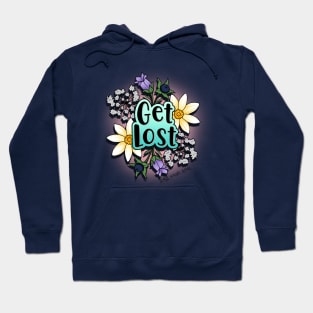 Get Lost Floral Hoodie